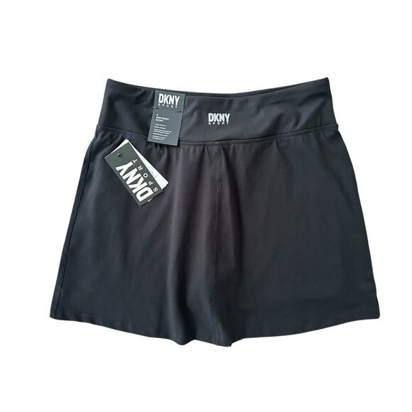 Dkny Sport Women's Balance Supersoft Compression Skort Black New - Picture 1 of 10
